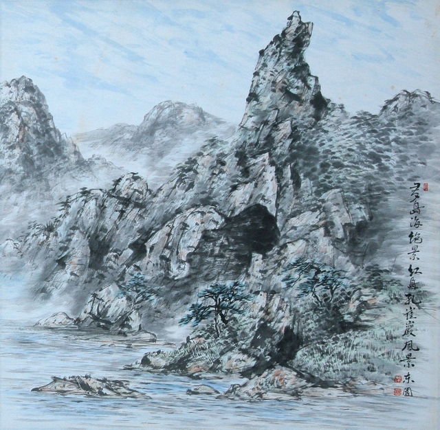 홍도10경 병풍(3)