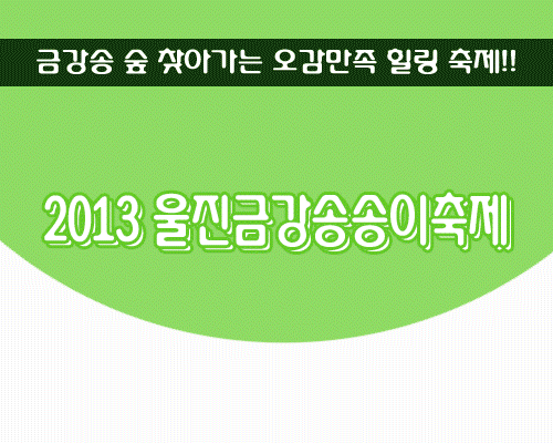 2013 울진금강송송이축제 1